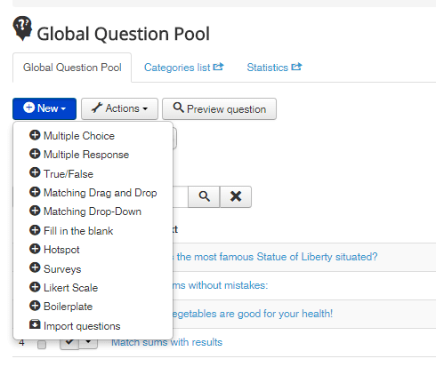add question to the global pool joomlalms