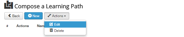 managing learning path steps