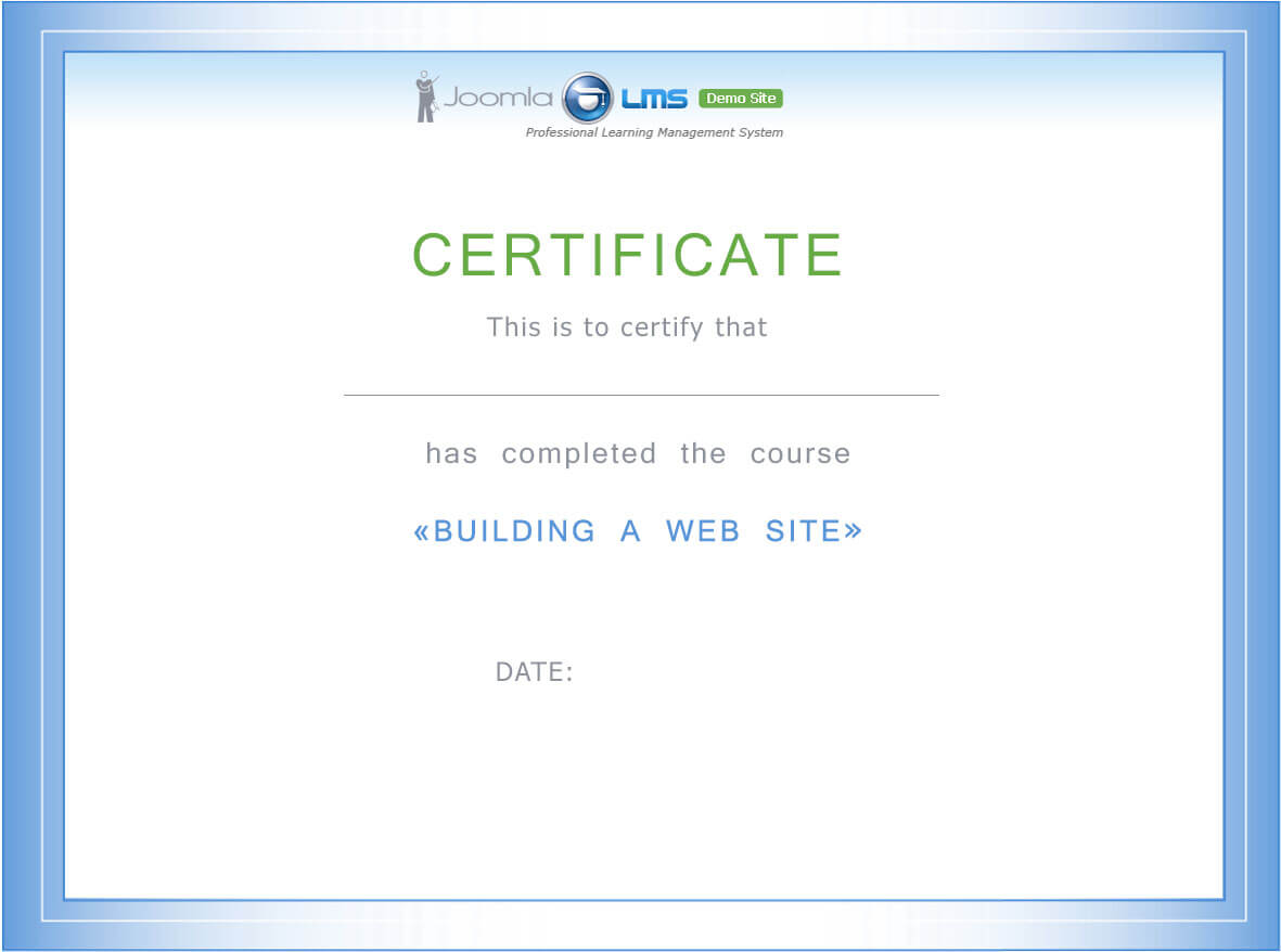 Certificates in JoomlaLMS